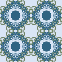 Seamless abstract floral pattern,mandala pattern