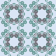 Seamless abstract floral pattern,mandala pattern