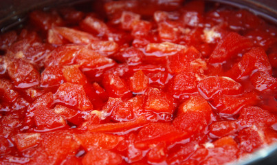 Fresh prepared Sweet quince jam