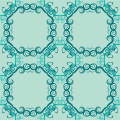 Seamless abstract floral pattern,mandala pattern