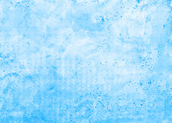 Blue watercolor background. Digital drawing.