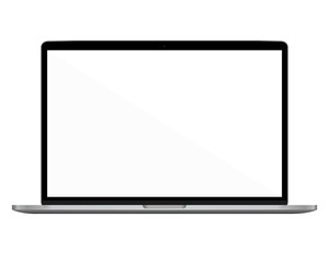 Vector illustration in flat style Laptop Computer PC with space for your message on white screen.