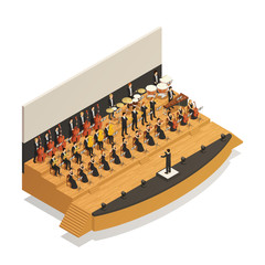 Orchestra Isometric Composition © Macrovector