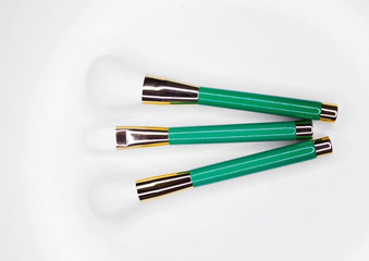Brushes for make-up with white nap