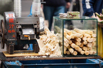 Sugarcane at Shanghai Street Market