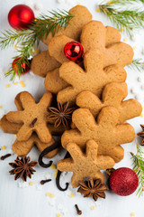 Obraz na płótnie Canvas Snowflake gingerbread