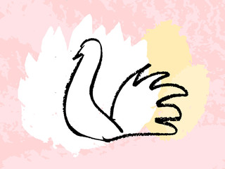 Abstract and expressive poster or card. Vector brushstrokes. Hand drawn textures. Covers, flyers, banners, presentations, books, notebooks. Fresh colors.