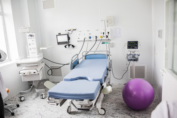 gynecological chair in a medical ward of the hospital