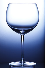 Empty wine glass