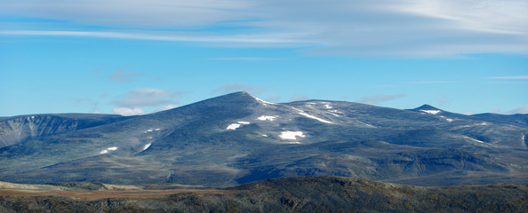 Naklejka na ściany i meble The Besseggen Ridge in Jotunheimen Norway
