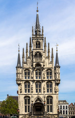 Fototapeta na wymiar The city hall, Gouda, Netherlands