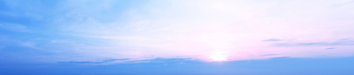 Sunset sky panorama