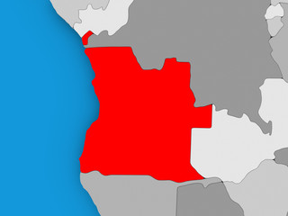 Obraz premium Map of Angola