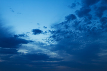 Evening sky.