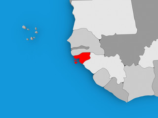 Map of Guinea-Bissau