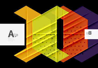 Colorful abstract shapes background