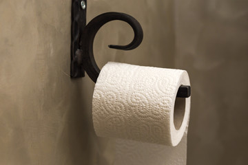 One toilet paper roll