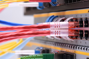Network cables in internet data center