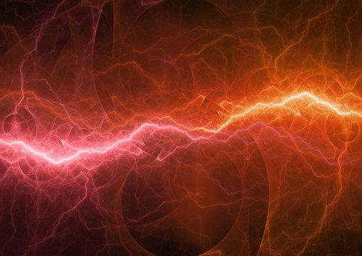 burning hot plasma, abstract power background