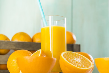 Glass of orange juice