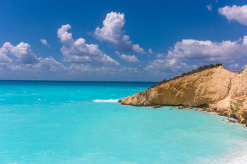 Porto Katsiki beach at Lefkada island in Greece