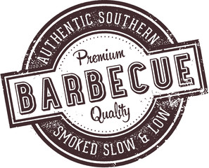 Vintage Barbecue BBQ Restaurant Sign