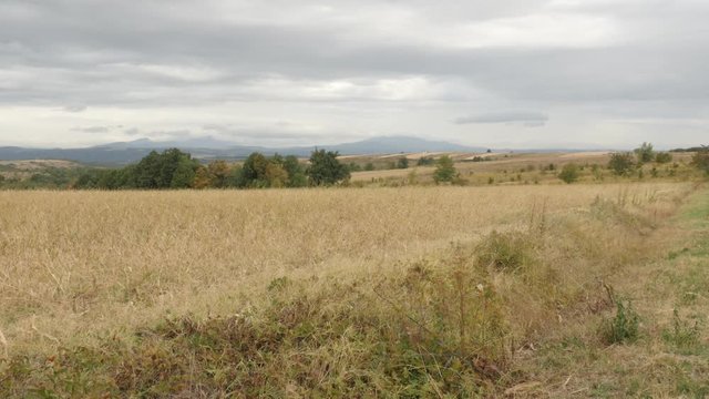 Mountain ranges of Stol and Deli Jovan footage - Landscape of Eastern Serbia with cloudy autumn sky