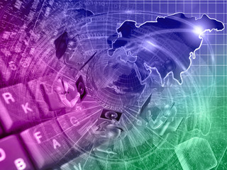 Globe and color mans