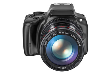 Digital single-lens reflex camera, 3D rendering