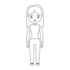 cartoon woman icon