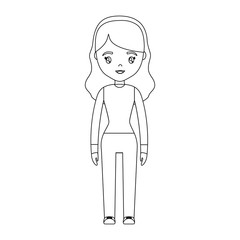cartoon woman icon