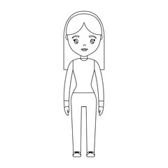 cartoon woman icon