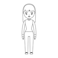 cartoon woman icon