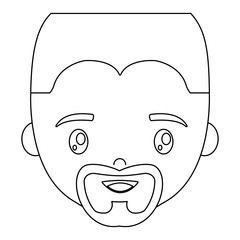 cartoon man icon