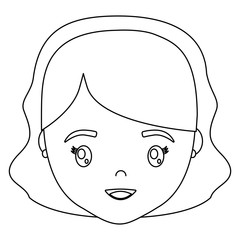 cartoon woman icon