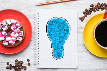 Coffee break with snack