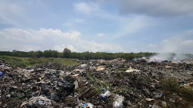 Waste and garbage disposal on Lembongan island, Bali