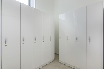New empty changing room