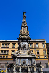 Fototapeta na wymiar Naples, Italy, Spire of the Immaculate Virgin