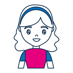 cartoon woman icon