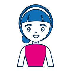 cartoon woman icon