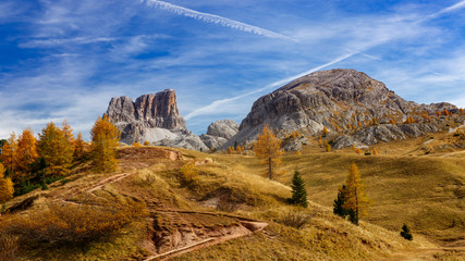 Valley below Monte Averau and Croda Negra