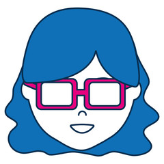 cartoon woman icon