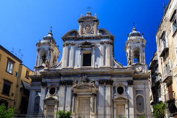 Fototapeta na wymiar Naples, Italy, Church and Convent of the Girolamini