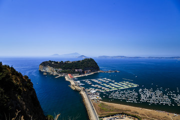 Fototapeta premium Naples, Italy, Nisida view from Parco Virgiliano