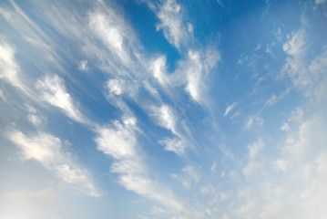 blue sky with cloud for background
