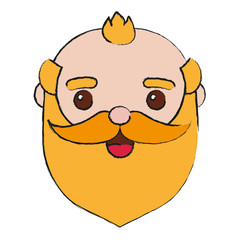 cartoon old man icon
