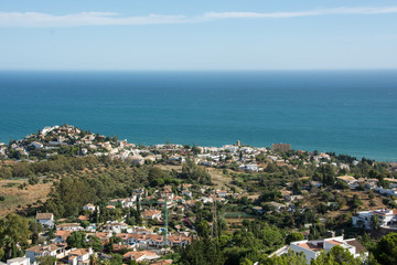 Naklejka na ściany i meble Costa del sol panorama