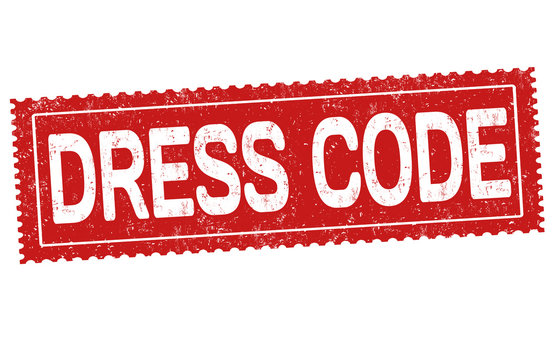 Dress Code Sign Or Stamp