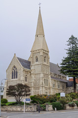St Luke's Anglican Church on an overcast day - Oamaru, South Island, New Zealand